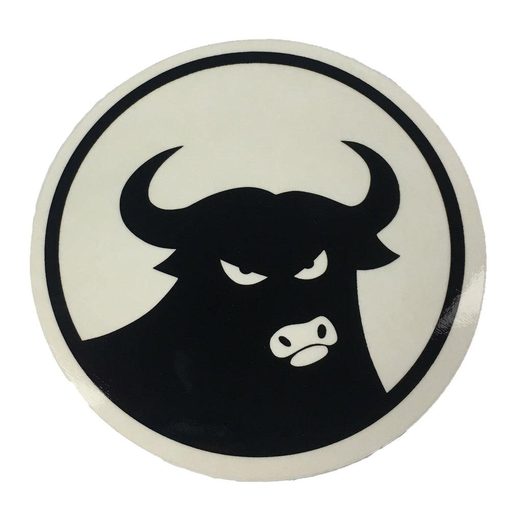 662 Bull sticker CLASSIC 8" - transparent - 662 Bodyboard Shop
