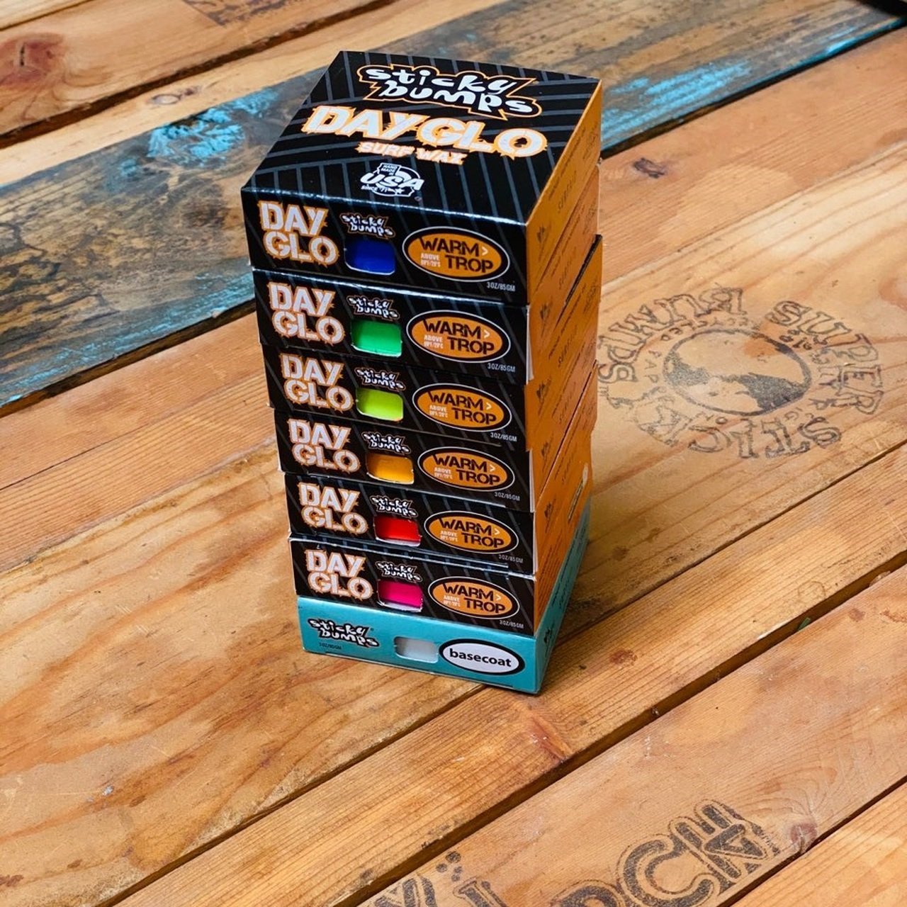 Sticky Bumps Day Glo Warm/Trop - 662 Bodyboard Shop