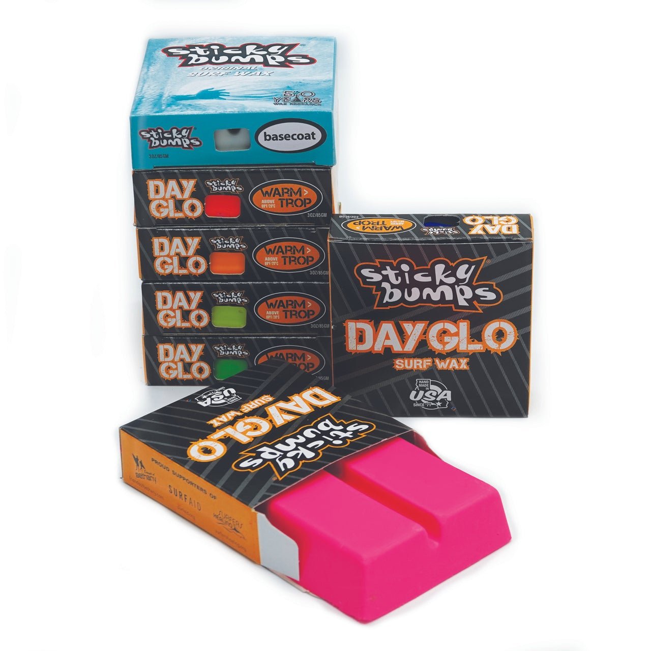 Sticky Bumps Day Glo Warm/Trop - 662 Bodyboard Shop