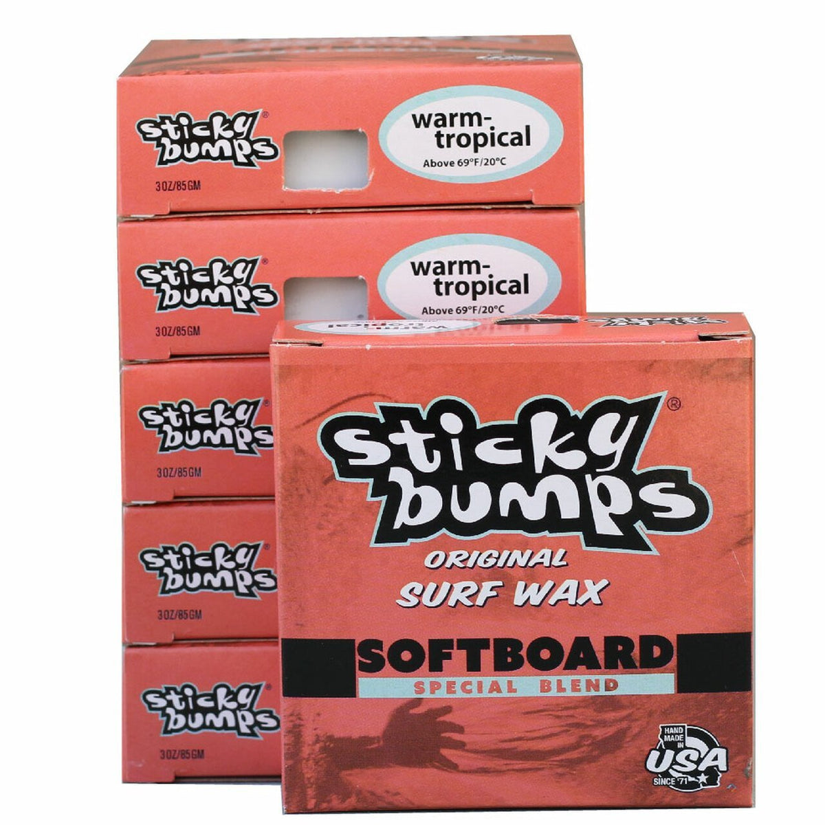 Sticky bumps Sticky Bumps Soft Top Surf Wax (3-pack) – Rock-It Surf main image 2