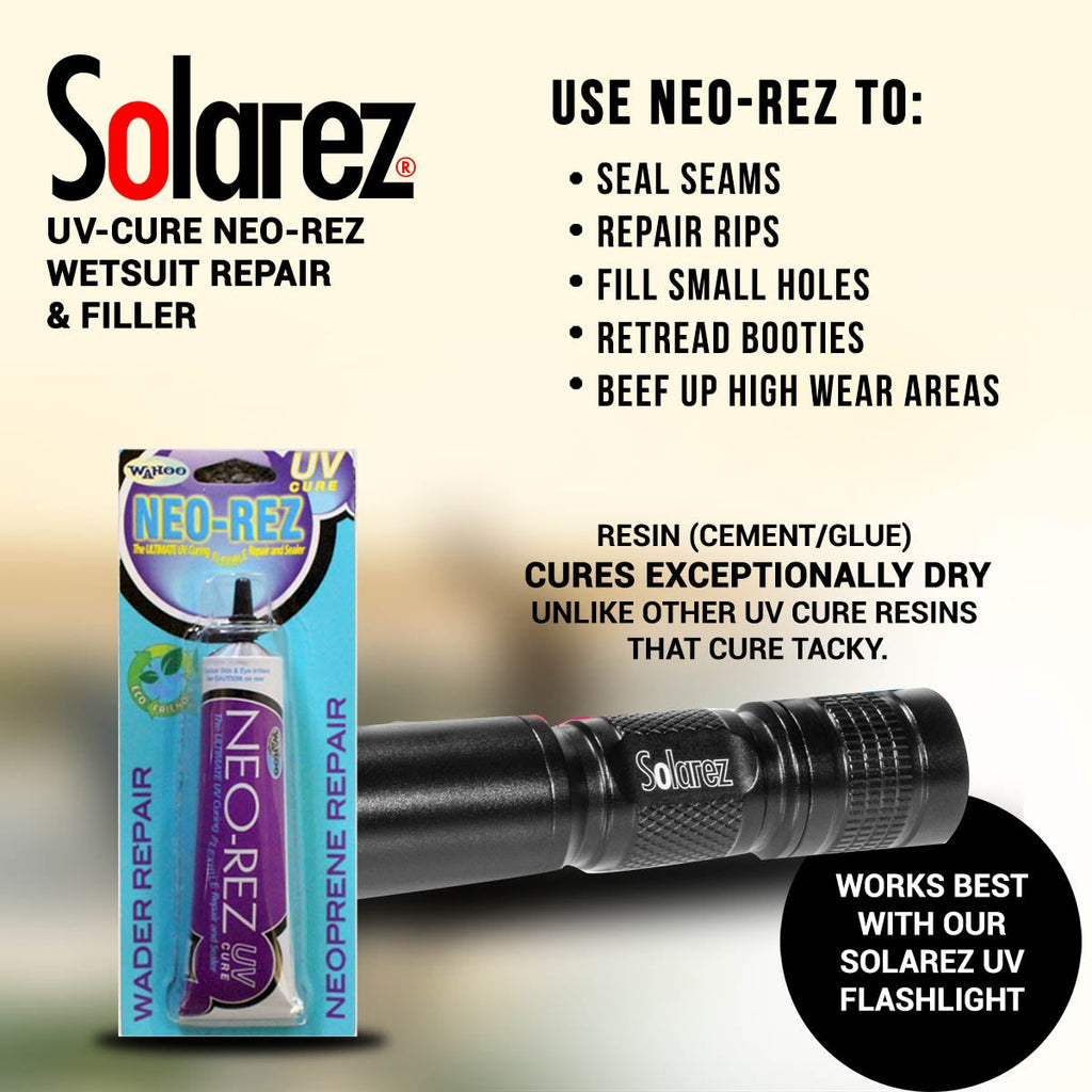 UV-Cure Neo-Rez Wetsuit Repair & Filler 1.0 Oz Tube - 662 Bodyboard Shop
