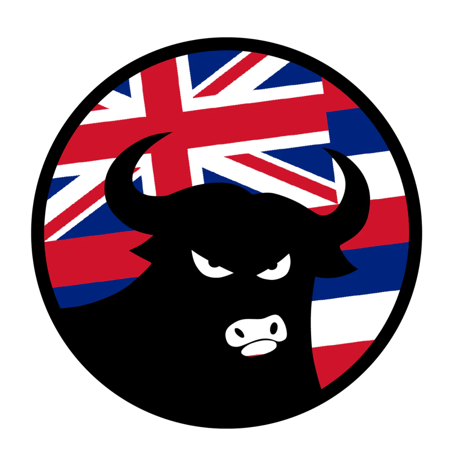 662 Bull Hawaiian Flag 4" Sticker