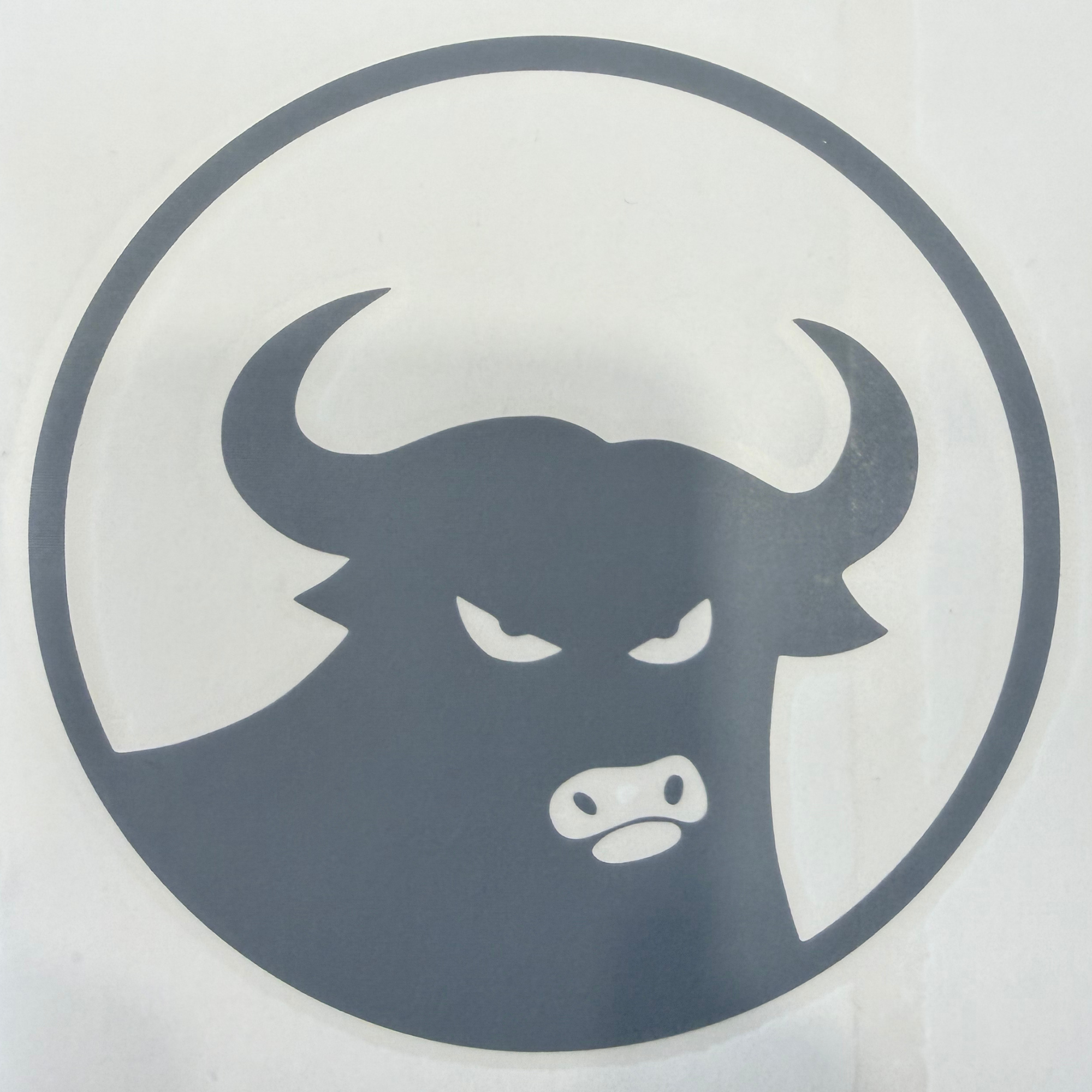 Assorted 662 Bull Die Cut Sticker - 5 1/4"