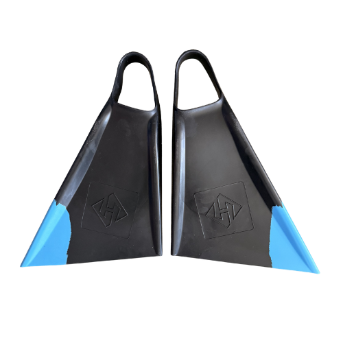 Air Hubb Swim Fins - Black/Aqua