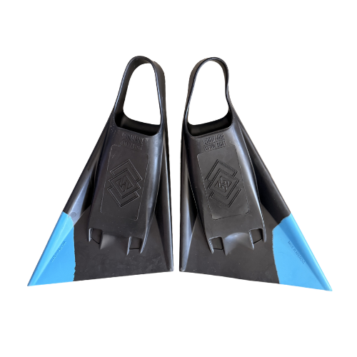 Air Hubb Swim Fins - Black/Aqua