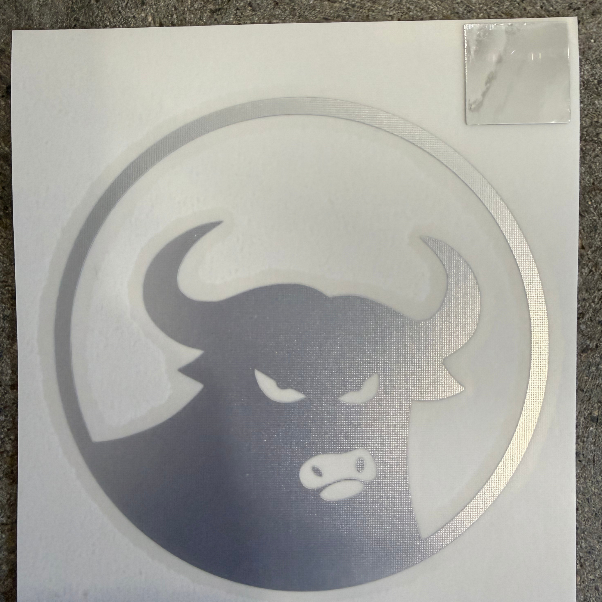 Assorted 662 Bull Die Cut Sticker - 7"