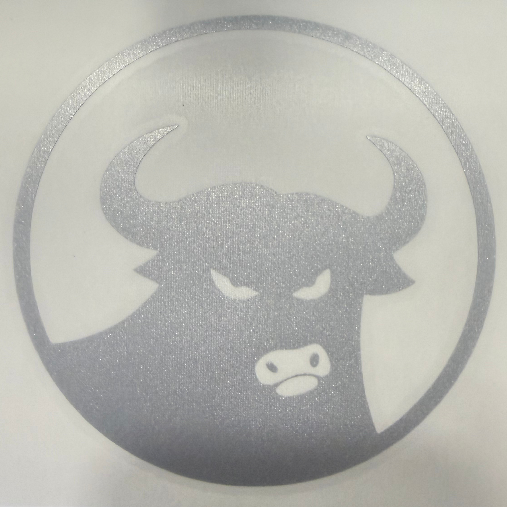 Assorted 662 Bull Die Cut Sticker - 7"