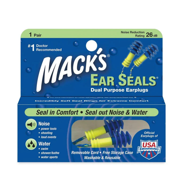 MACK'S® EAR SEALS® EARPLUGS (WITH DETACHABLE CORD)