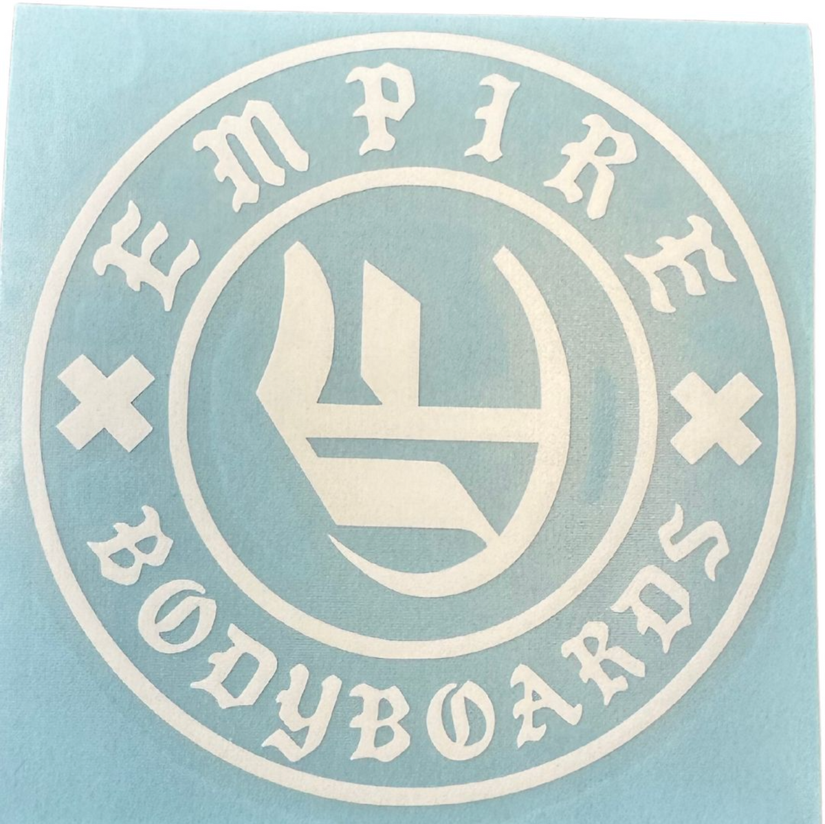 Body Board Sticker Empire Bodyboards die cut sticker- 4.5