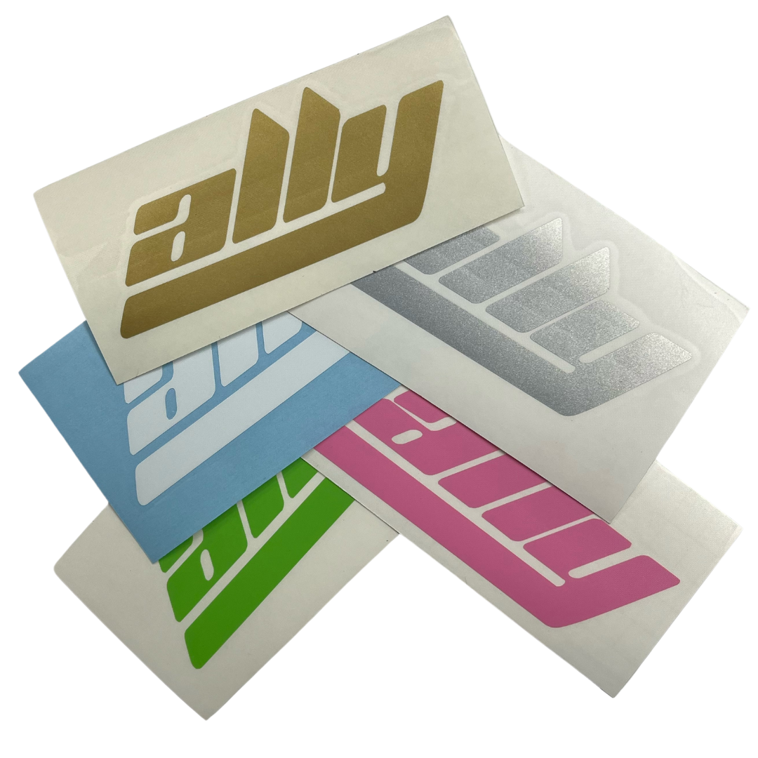 Ally Die Cut Sticker - 2" x 4.5" - Assorted Colors