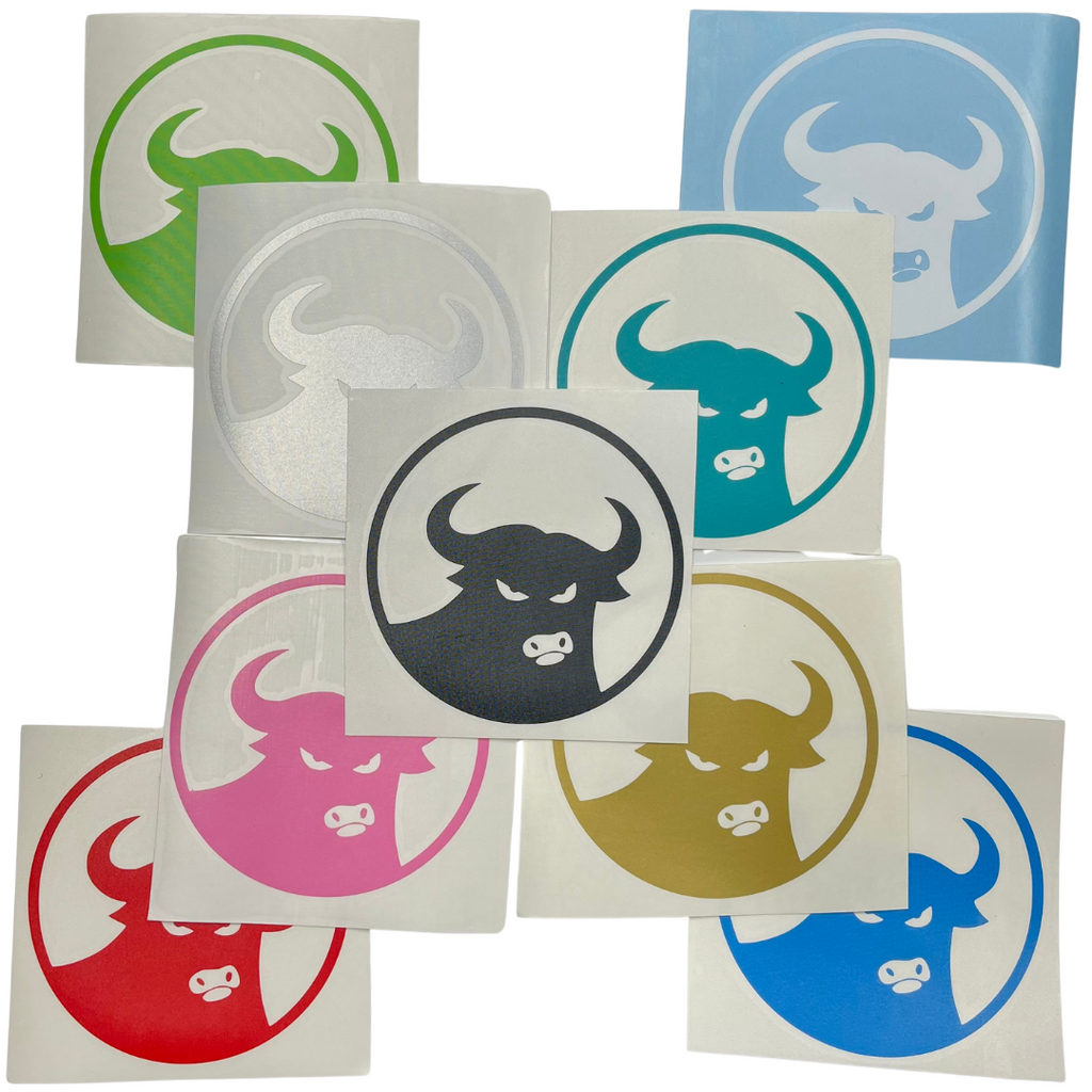Assorted 662 Bull Die Cut Sticker - 4.5"