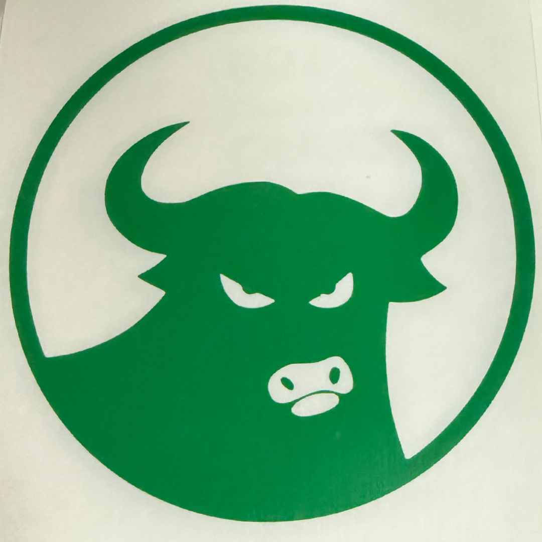 Assorted 662 Bull Die Cut Sticker - 4.5"