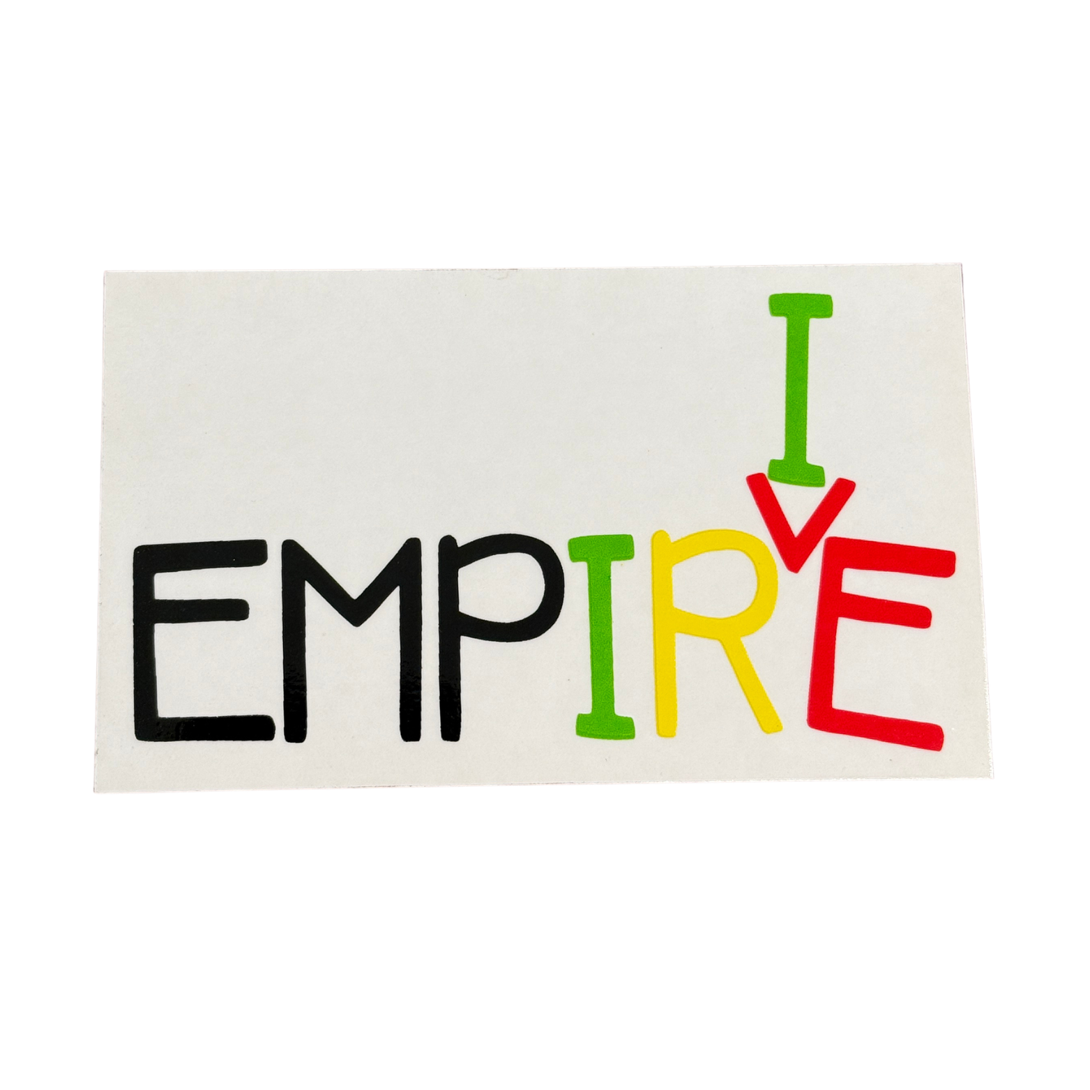 Empire Empirie Rasta Sticker - transparent