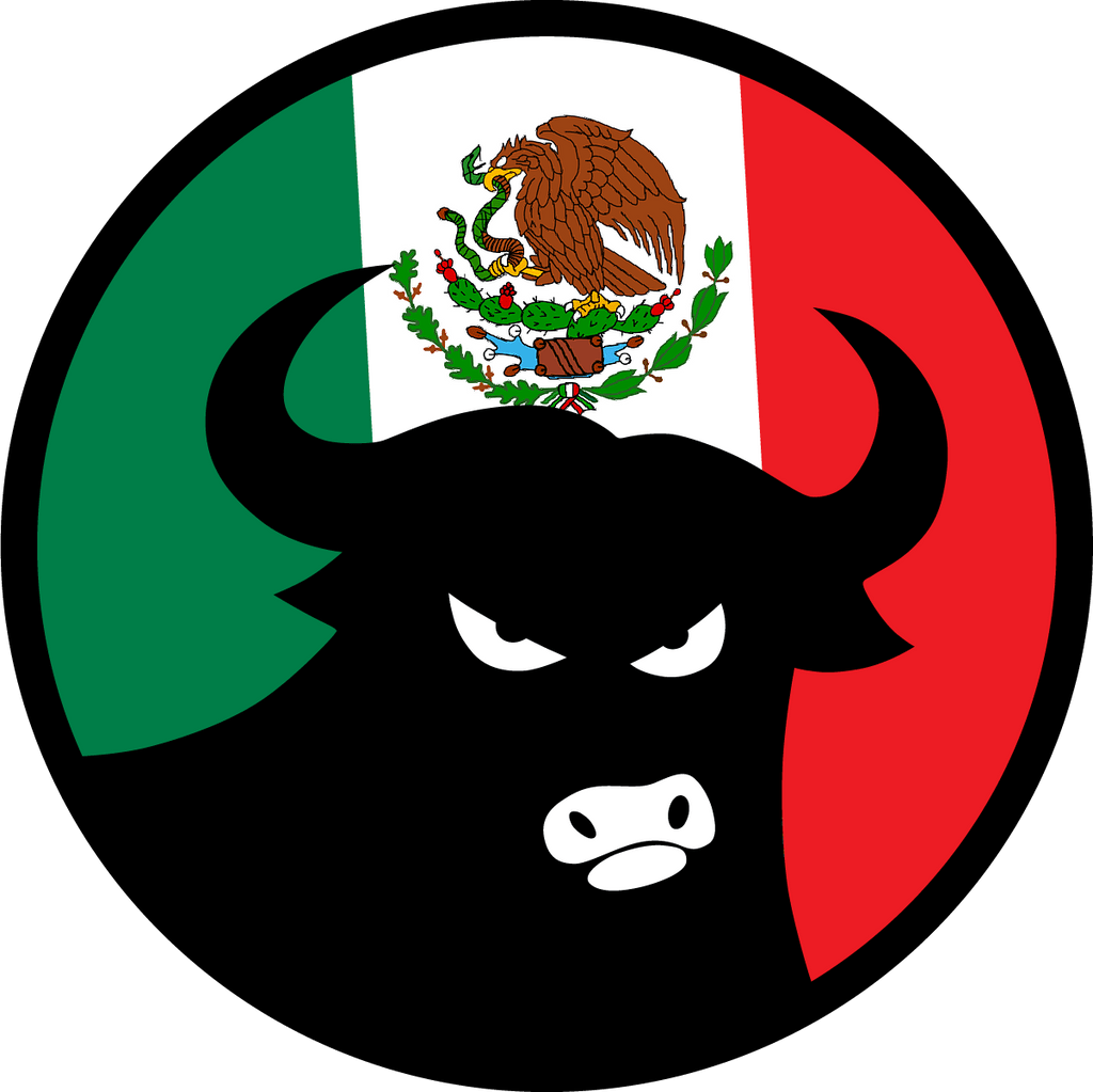 662 Bull Mexican Flag 4 Sticker - 662 Bodyboard Shop