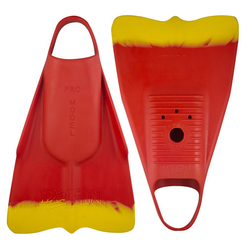 DaFiN Pro Classic Red/Yellow - 662 Bodyboard Shop