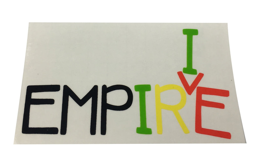 Empire Empirie Rasta Sticker - transparent - 662 Bodyboard Shop