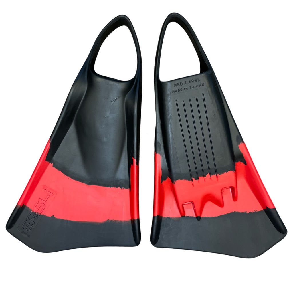 ERS4 Swim Fins Black/Red/Black - 662 Bodyboard Shop
