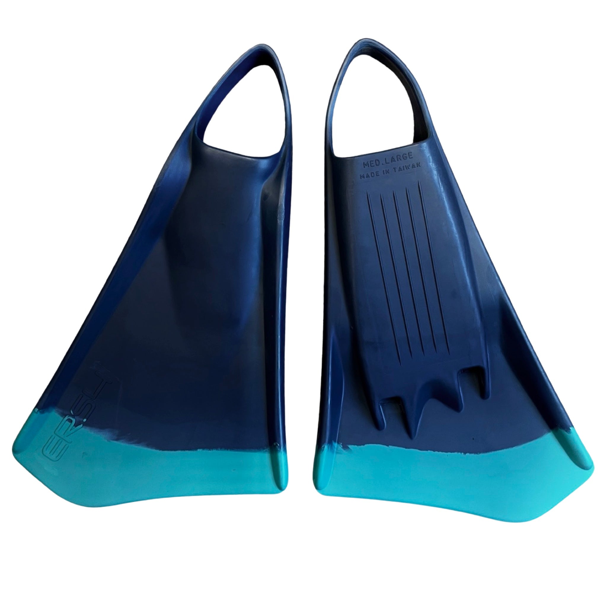 ERS4 Swim Fins Midnight/Emerald Tip - 662 Bodyboard Shop