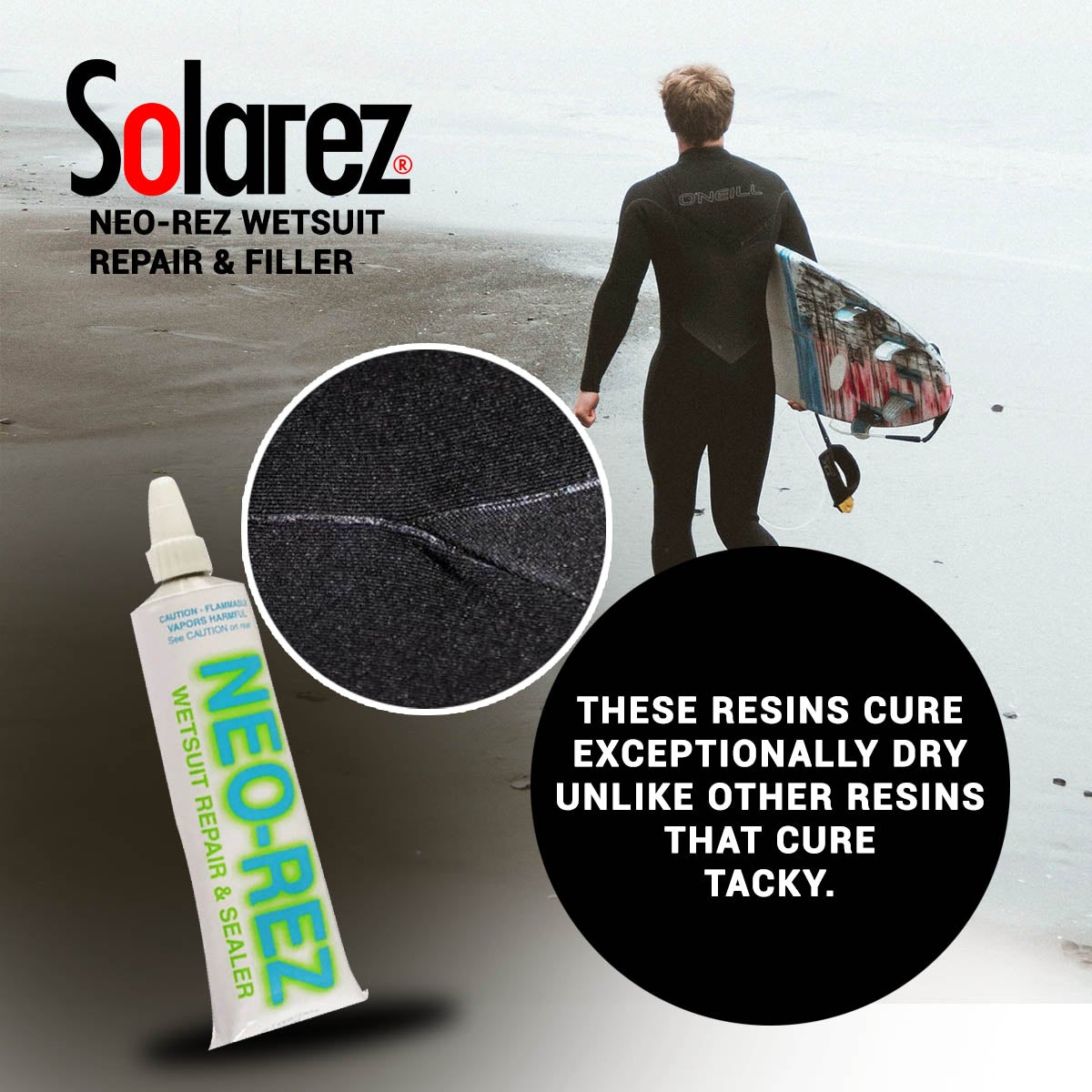 Solarez Neo-rez 2oz Wetsuit repair - 662 Bodyboard Shop